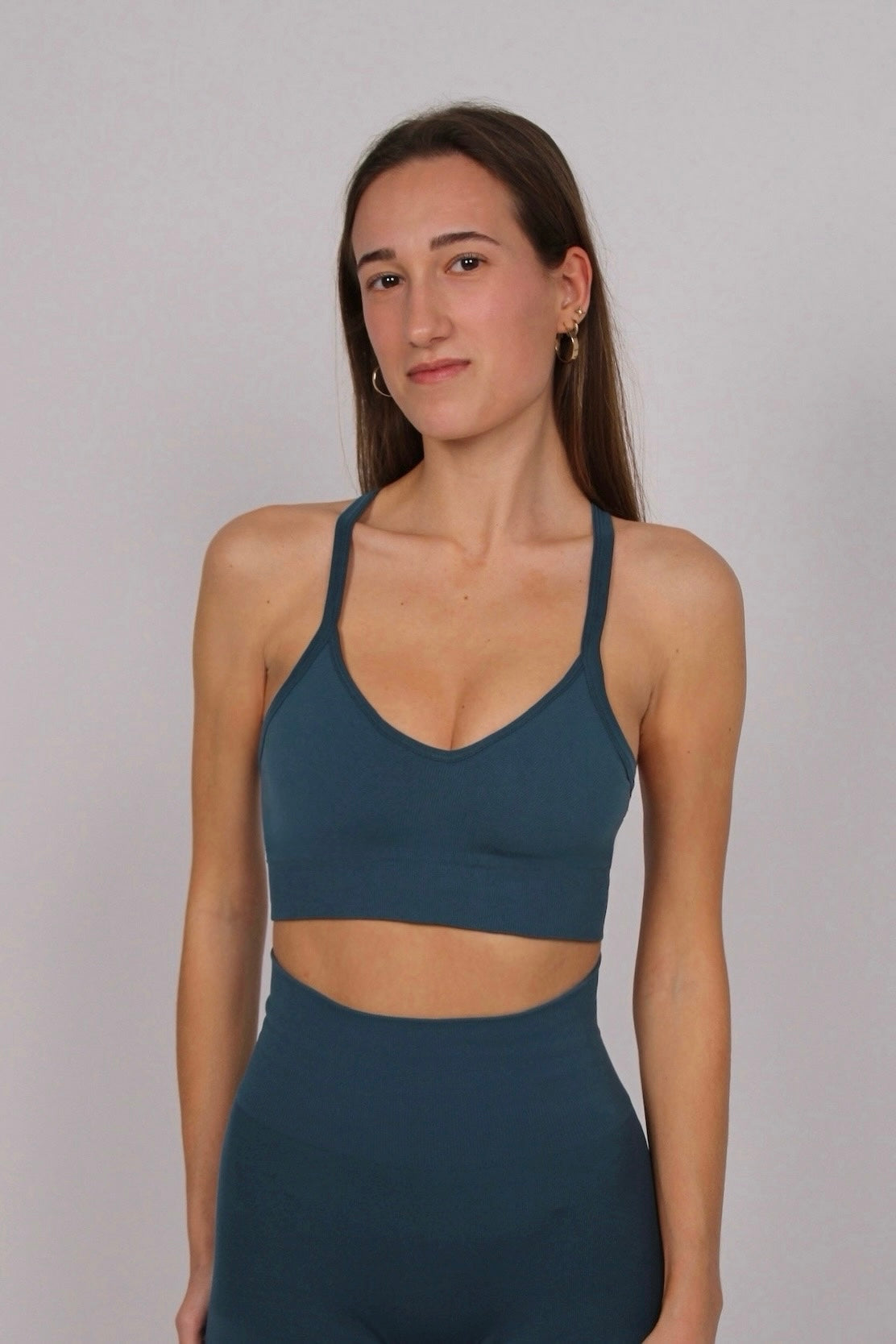 Sujetador deportivo Mia verde aguamar para mujer - Etereo House