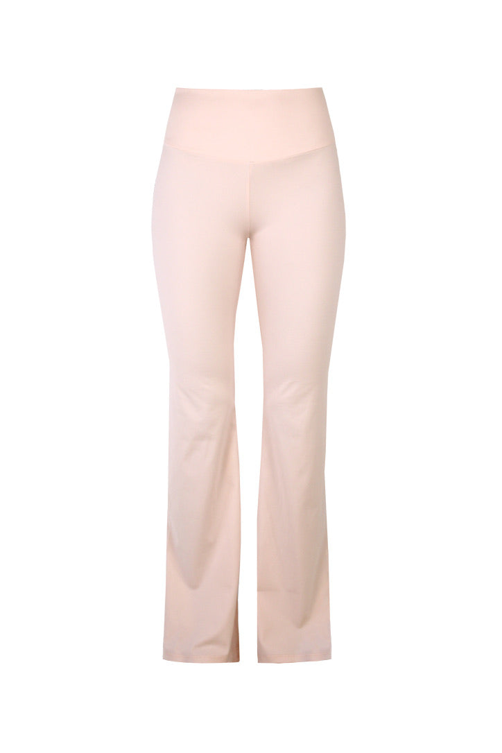 Legging deportivo acampanado rosa para mujer – producto frontal – Etereo House