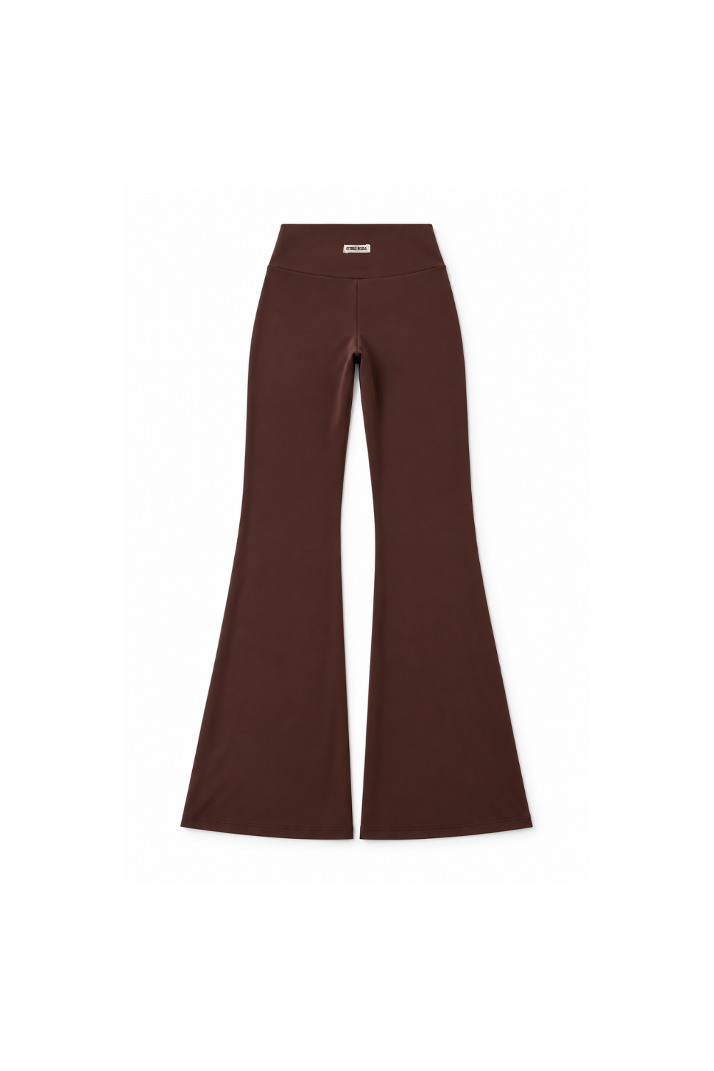 Legging deportivo acampanado Aurora chocolate para mujer – foto producto trasera – Etereo House