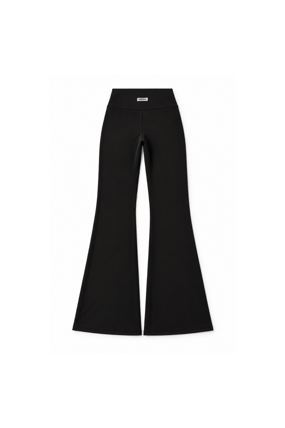 Legging deportivo acampanado Aurora negro para mujer – foto producto trasera – Etereo House
