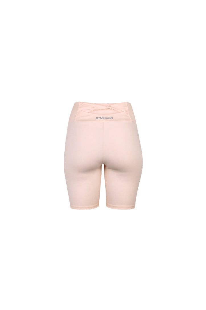 Short deportivo Chloe rosa para mujer – producto vista trasera – Etereo House