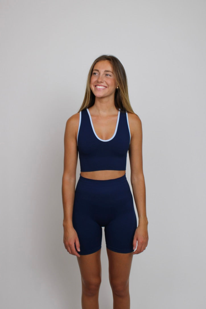 Short deportivo Isabella azul para mujer – Etereo House