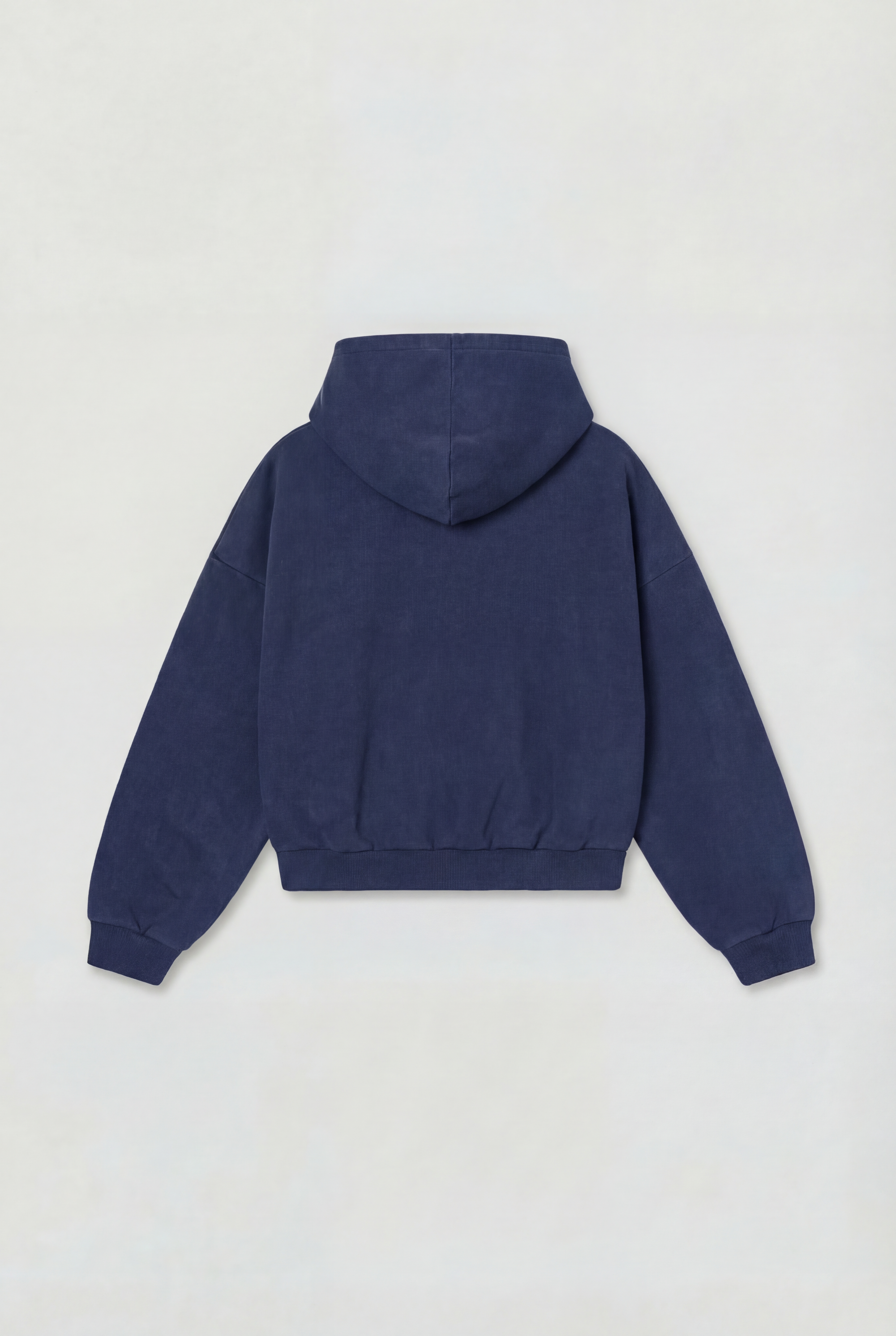 Sudadera de algodón con capucha Iris azul para mujer – producto vista trasera – Etereo House