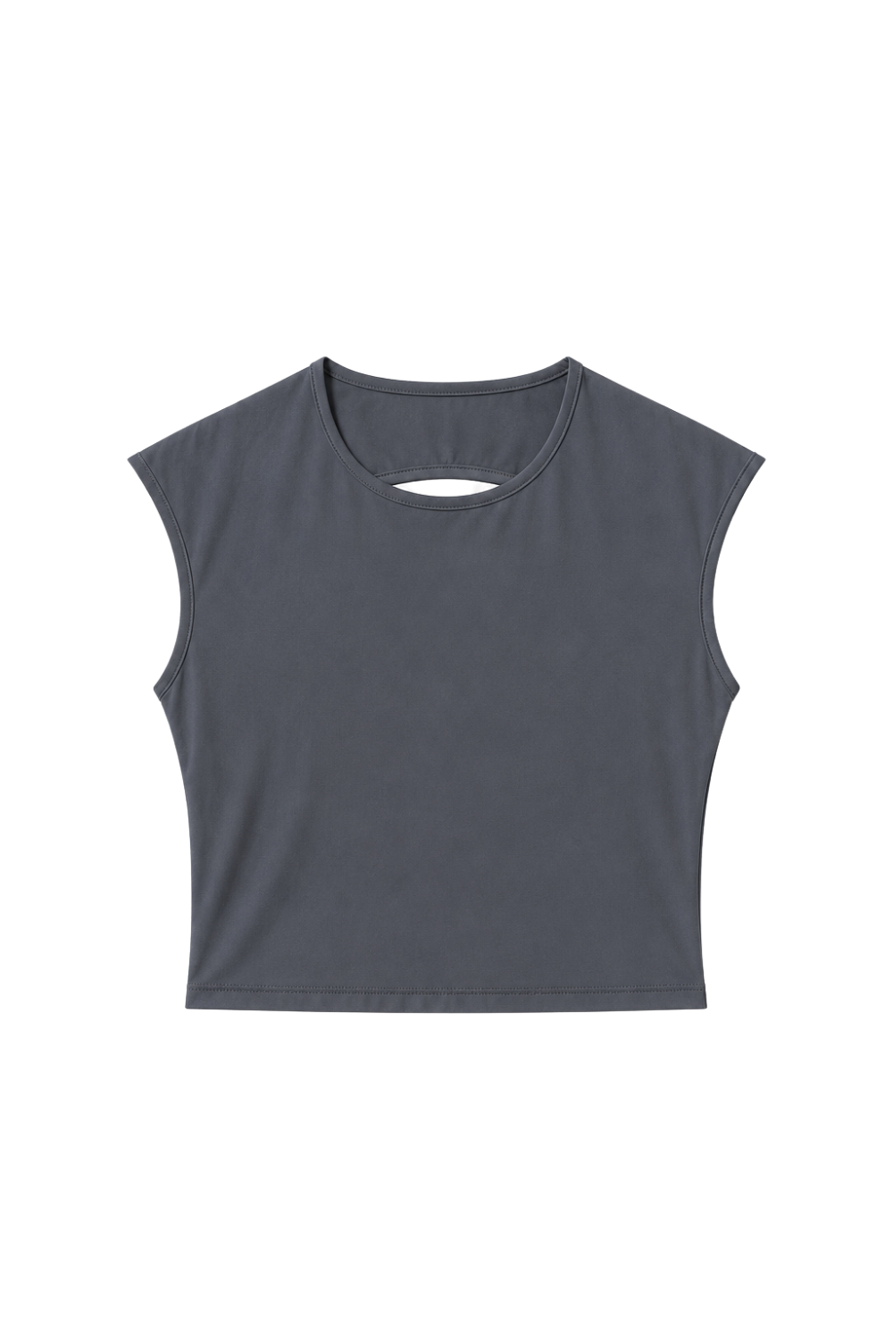 Top deportivo Aina gris para mujer – producto vista delantera - Etereo House