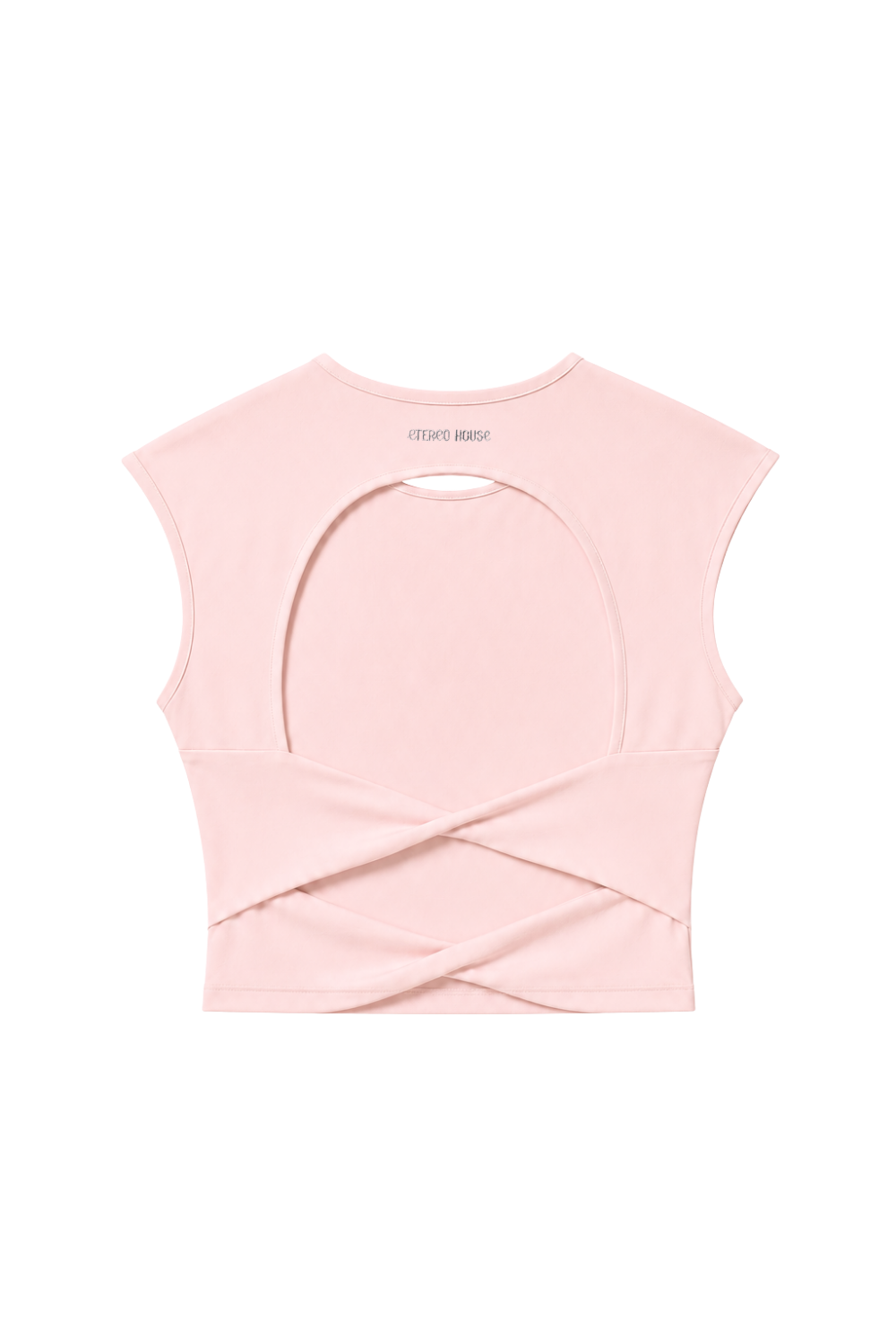 Top deportivo Aina rosa para mujer – producto vista trasera - Etereo House