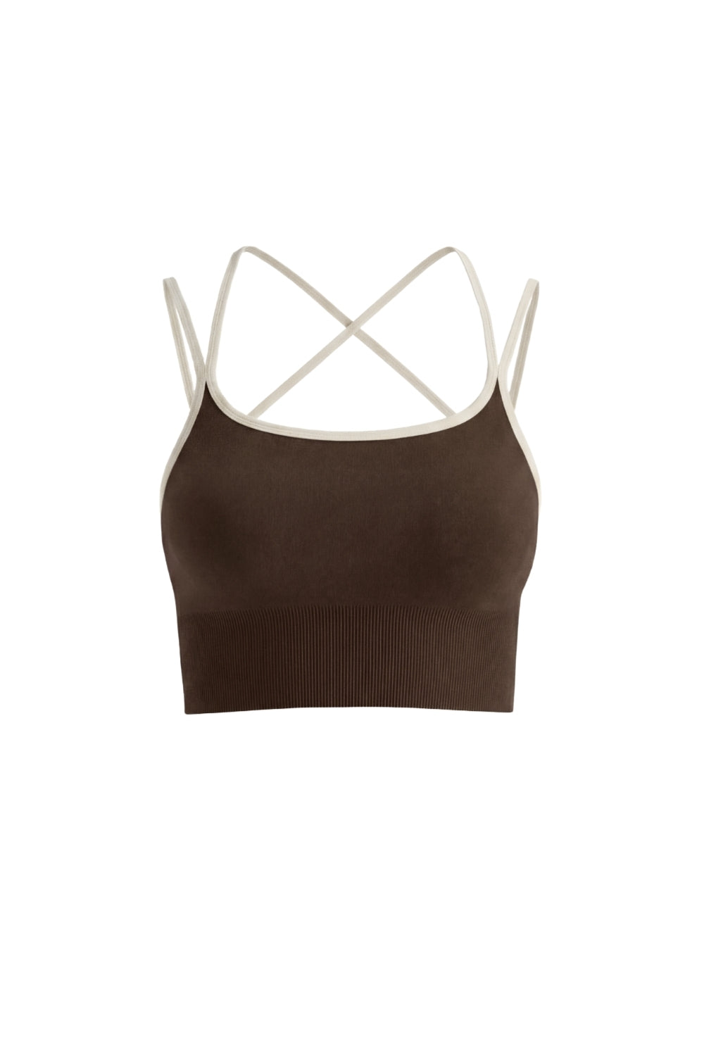Sujetador deportivo Aisha marrón para mujer – producto – Etereo House