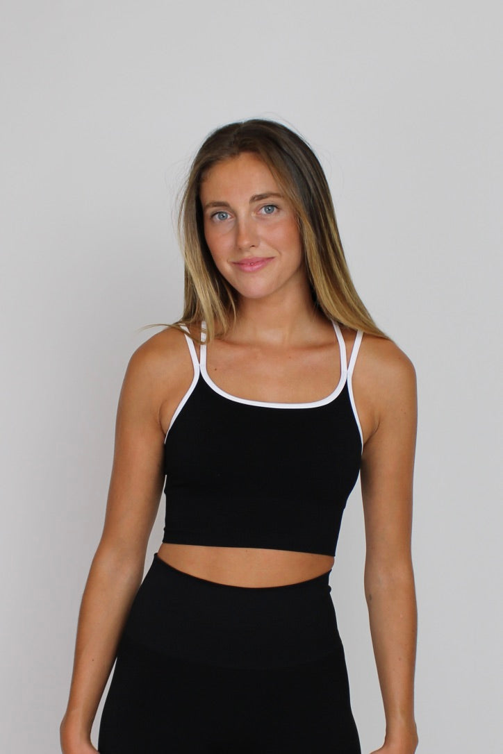 Sujetador deportivo Aisha negro para mujer – Etereo House