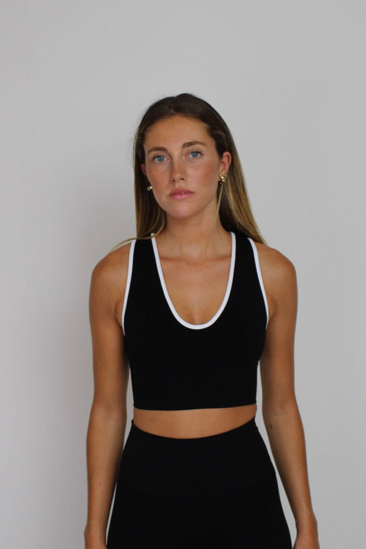 Sujetador deportivo Nina negro para mujer – Etereo House