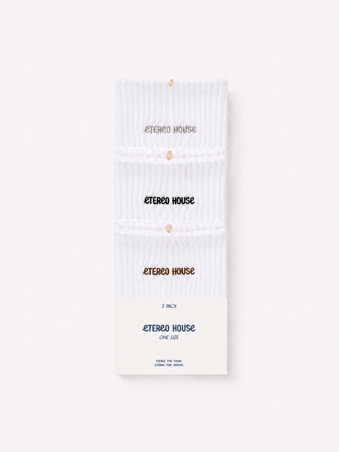 Pack de 3 Calcetines Regular Chocolate