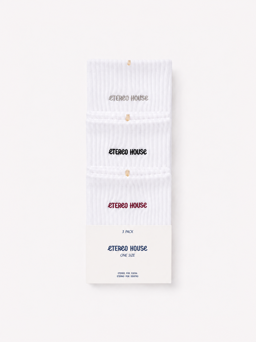 Pack de 3 Calcetines Regular Vino