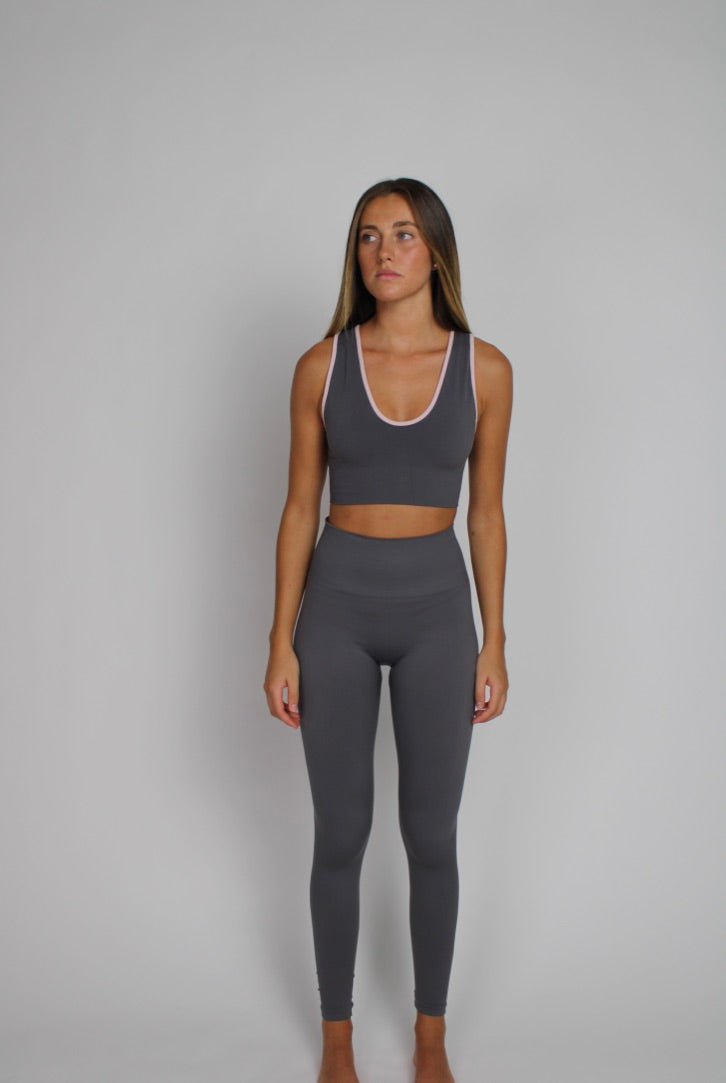 Legging deportivo seamless Sophia gris para mujer – Etereo House