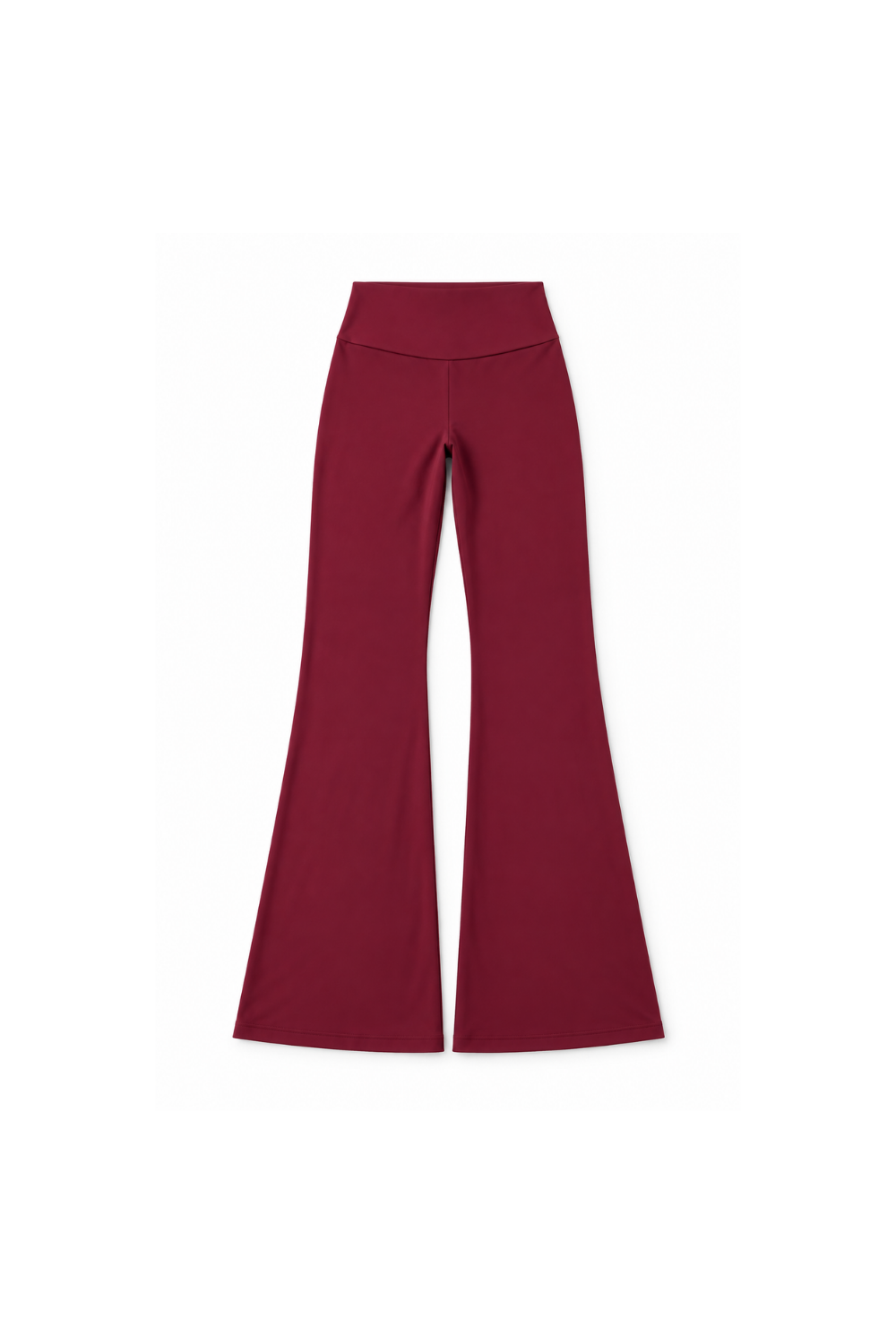 Legging deportivo acampanado Aurora granate para mujer – foto producto– Etereo House