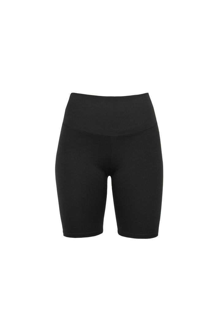 Short deportivo Chloe negro para mujer – producto vista frontal – Etereo House