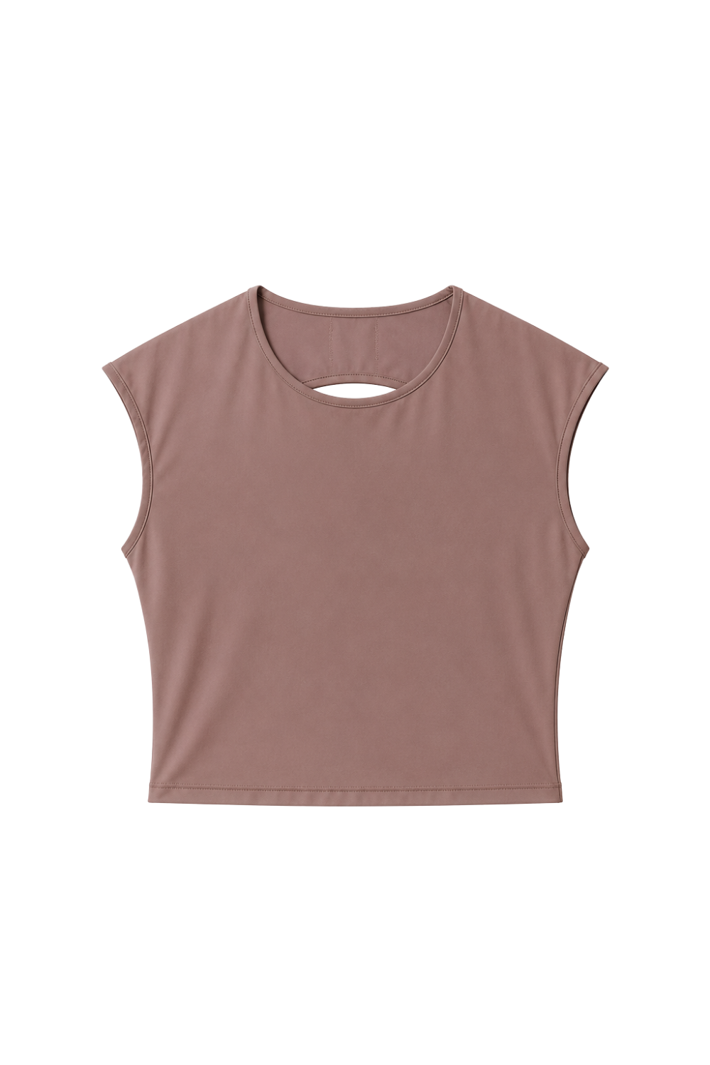 Top deportivo Aina mocha para mujer – producto vista delantera - Etereo House