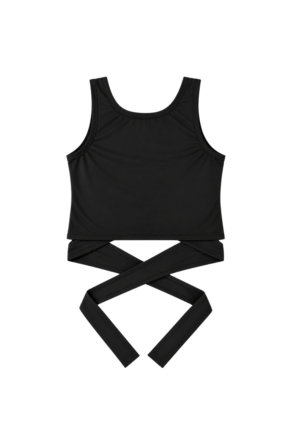 Top deportivo Odette multiposición negro para mujer – foto producto trasera – Etereo House